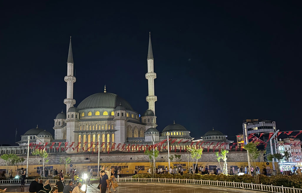 modern mosque at Taksim Square
